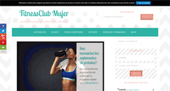 Desktop Screenshot of fitnessclubmujer.com